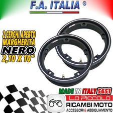 COPPIA CERCHI NERO TUBELESS
