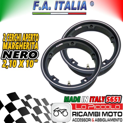 Coppia cerchi nero tubeless - cerchi,