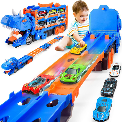 Dinosauri camion macchinine - dinosauri,