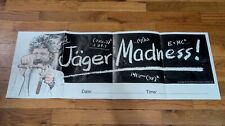 Poster promozionale vintage Jagermeister - banner Jager Madness - raro annuncio liquore mancava
