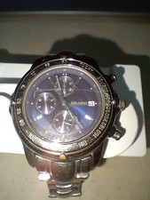 Orologio cronografo Time Force 39–42 mm cinturino in acciaio, quadrante blu