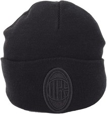 AC Milan Cappello Skipper Risvolto Alto e Ricamo 3D Nero