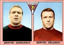 figurina calciatori Mira 1967/68 # Reggiana Bertini G. Bertini O.