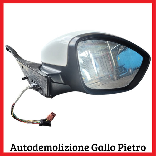 Specchietto destro bianco - specchietto, dx