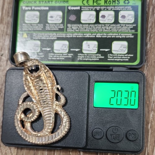 Ciondolo serpente cobra xlarge - ciondolo,