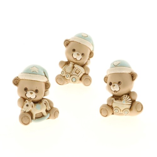 Orsetto beige e celeste - pz,