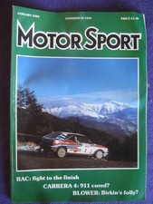 MOTORSPORT - CARRERA 4 - Jan 1989 vol 65 # 1