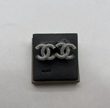 chanel earrings silver