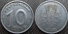 GERMANY  # 10 pfennig 1950 " E "