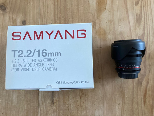 Samyang 16mm as - t2.2, cs