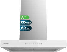 Cappa Aspirante 60 Cm Flux TT 605500 Inox A++. 70 W, Finitura Frontale Vetro Bia