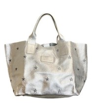 Borsa tote NUR DONATELLA LUCCHI Silver Star ricamata metallica usata