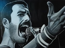  Freddy Mercury 18x24 acrilico su tela