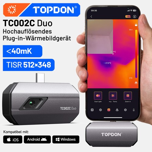 Topdon tc002c duo termocamera - topdon,