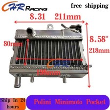 Aluminum Radiator Fits Polini Minimoto Pocket Bike 2-Stroke 32MM