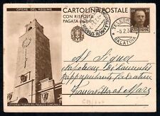 STORIA POSTALE REGNO 1934 Intero OdR 30+30c da Galatina a Francavilla Mare (Z5)