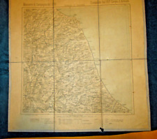 Mappa militare 1893 Manovre di campagna Comando del VII' Corpo d'Armata Marche