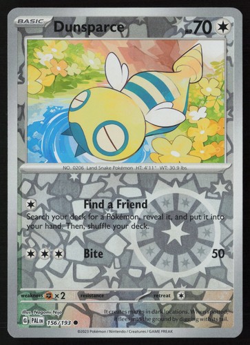 Pokemon dunsparce 156 - pokemon, 156/193