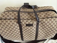 Gucci duffle luggage logo - gucci,