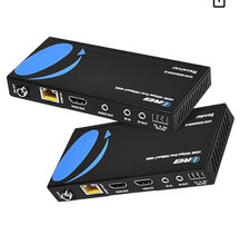 OREI 4K 60hz HDMI over Ethernet Extender HDBaseT, Balun Full 18Gbps 4:4:4 Over...