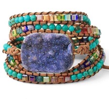 E09 Bracciale Lilla Ametista