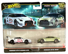 Hot Wheels Nissan GTR Nismo GT3 R35 2 Pack 1:64 Modellino Auto Giocattolo JDM Skyline