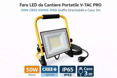 Tac pro faro led cantiere - led,