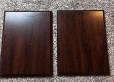 X2 Targa premio vuota finitura finto legno acero 12”x9”