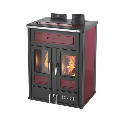 Termostufa legna pellet - a, /
