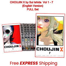Choujin X Comic Manga Vol.1-7 Set Libro Sui Ishida (Tokyo Ghoul) Versione Inglese