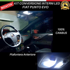 KIT FULL LED INTERNI PLAFONIERA PER FIAT PUNTO EVO LAMPADE 6000K BIANCO CANBUS