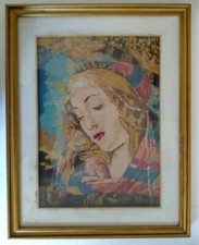 Grande Quadro Punto Croce Madonna