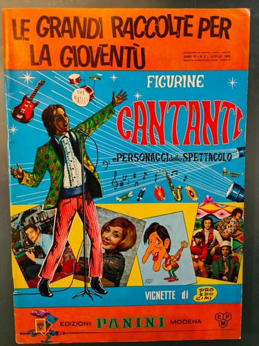 Album figurine cantanti - cantanti, 1968