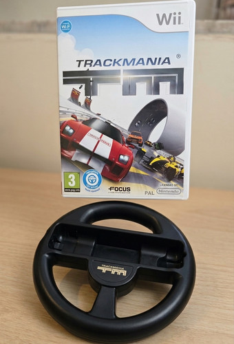 Trackmania wii volante nero - wii,