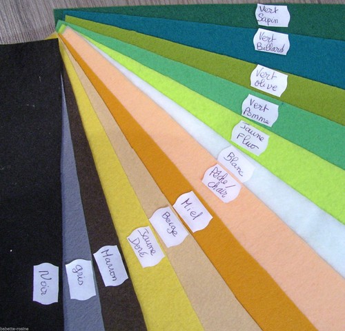 Coupon tissu feutrine 20 ou - **,