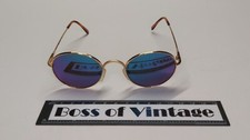 Occhiale vintage tondo a specchio