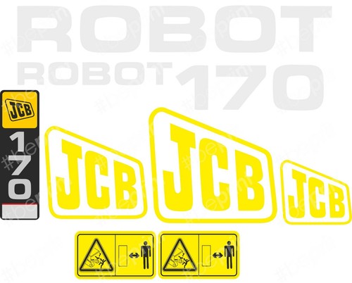 Jcb robot minipala 170 decals - jcb,