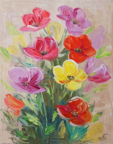 Bouquet floreale colorato - floreale,