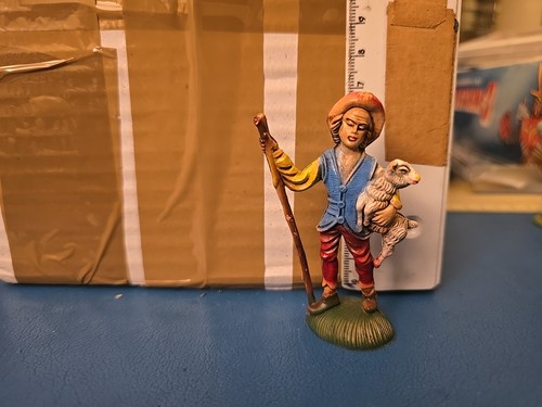 Personaggio presepe vintage - personaggio,