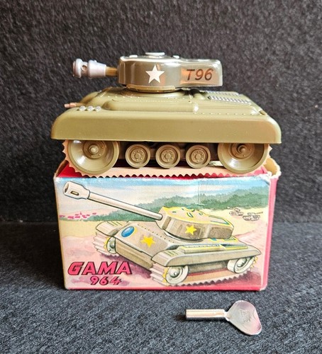 Gama 964 tin toy tank - toy, military