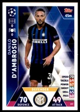 Match Attax Champions League 2018/19 - Danilo D'Ambrosio Inter Milan n.257