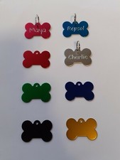 MEDAGLIETTA TARGHETTA CANE CON INCISIONE FRONTE E RETRO COMPRESA DI ANELLINO