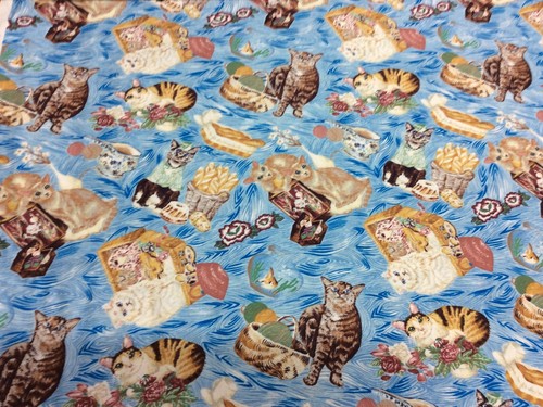 Tessuto libertà gatti - tessuto,