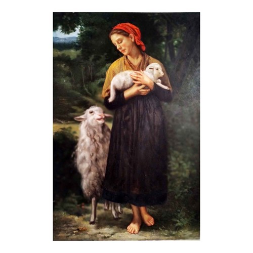 Quadro olio tela donna con - olio,