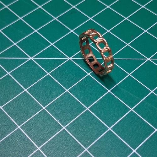 Anello vintage ottone con - vintage,