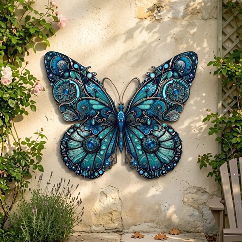 Farfalla metallo wall art - metallo,