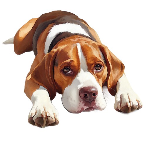 Adesivi beagle auto - 6,