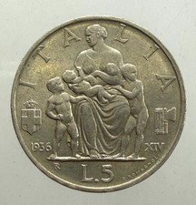 5 LIRE FAMIGLIA 1936  Vittorio