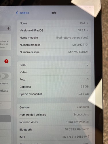 Apple ipad gen 32gb - 8a, wi-fi
