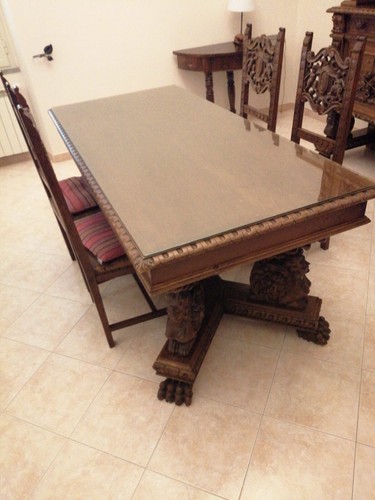 Tavolo legno cristallo in - in,